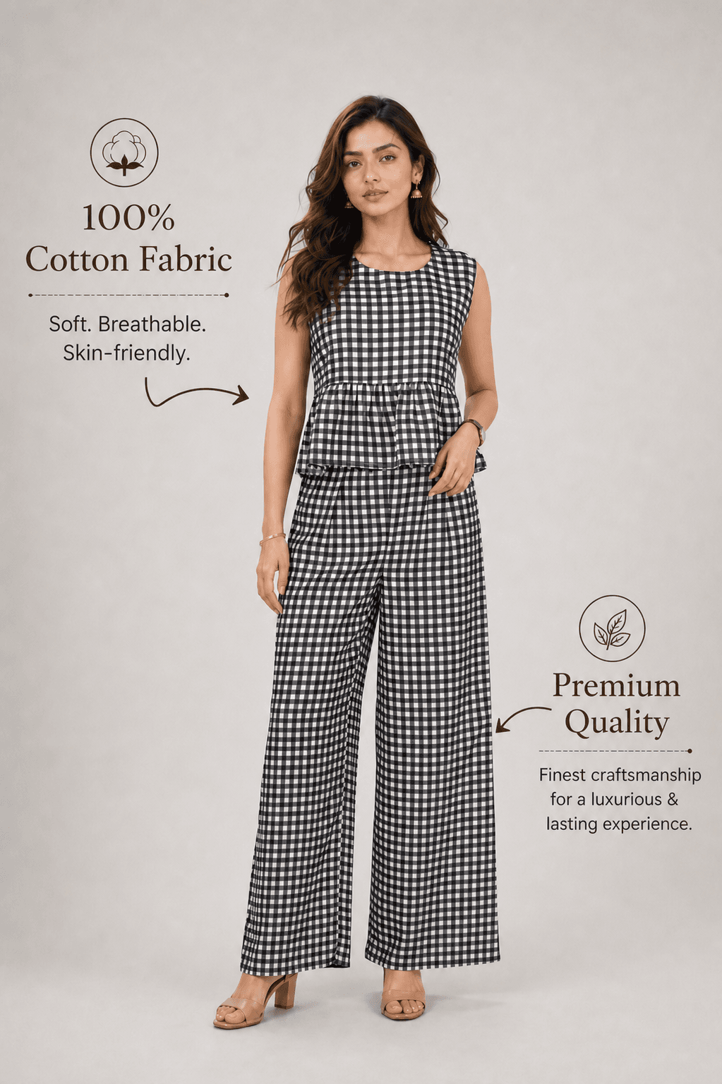 Monochrome Gingham — front view