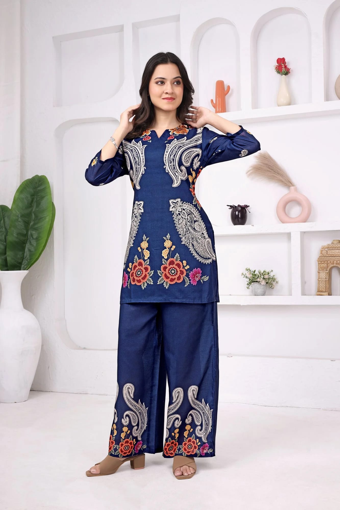 Indigo Paisley Co-ord Set