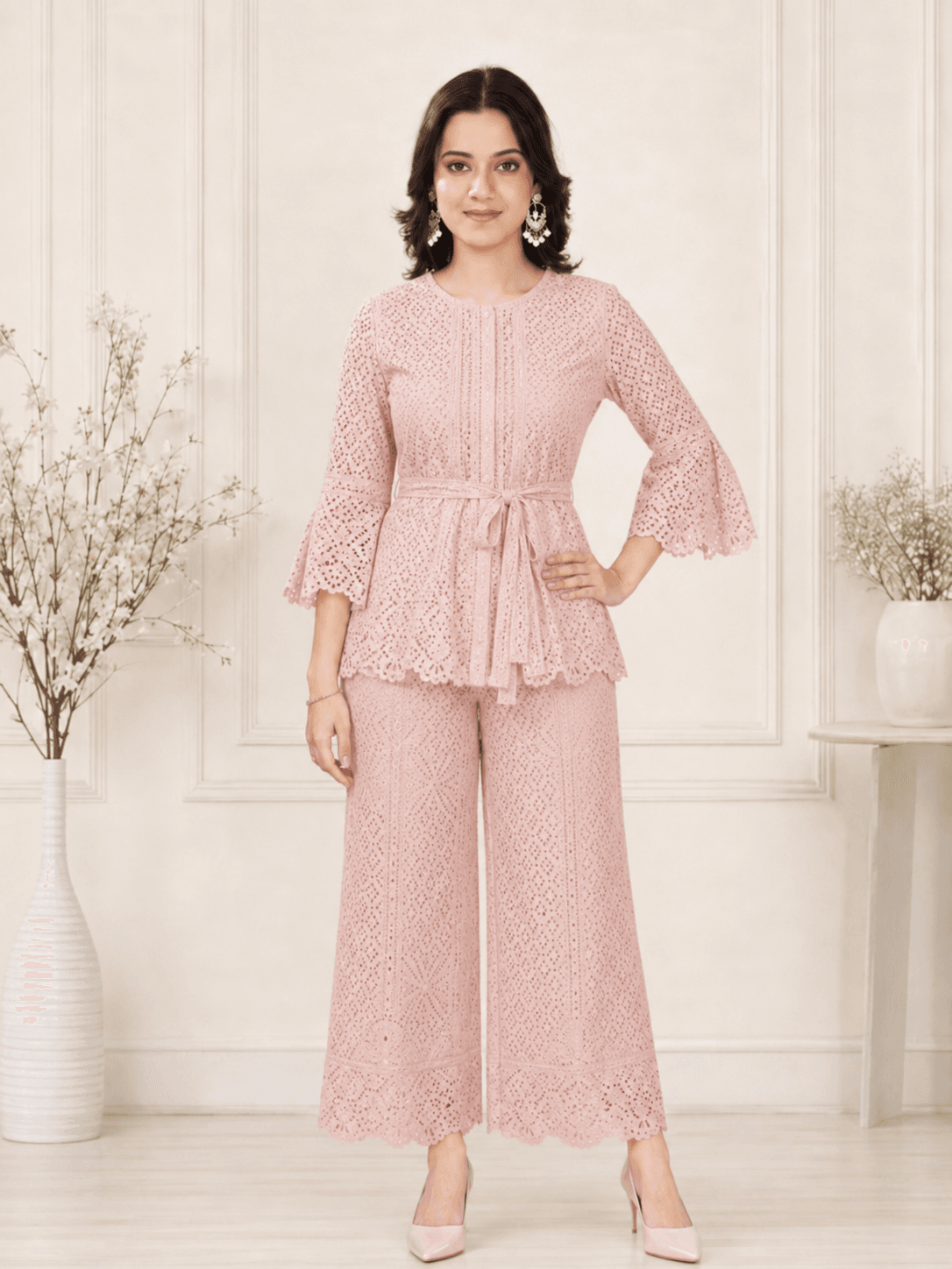 Blush Rose Lace Co-ord Set